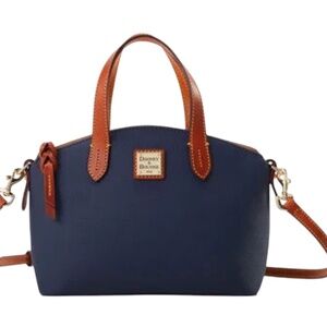 Dooney & Bourke Navy Kirby Ruby CrossBody Top Handle Bag In Navy. Msrp $208
